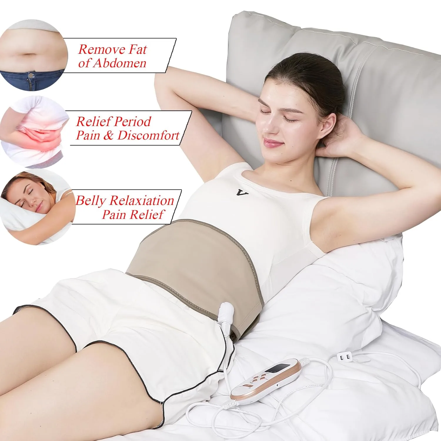 Slimming Belt Hot Compress Vibration Massage Sauna Belt - Image 5