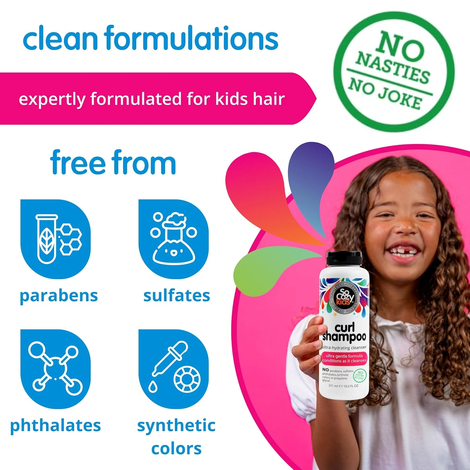 SoCozy Curl Shampoo - Frizz Free Kids Curls - Image 5
