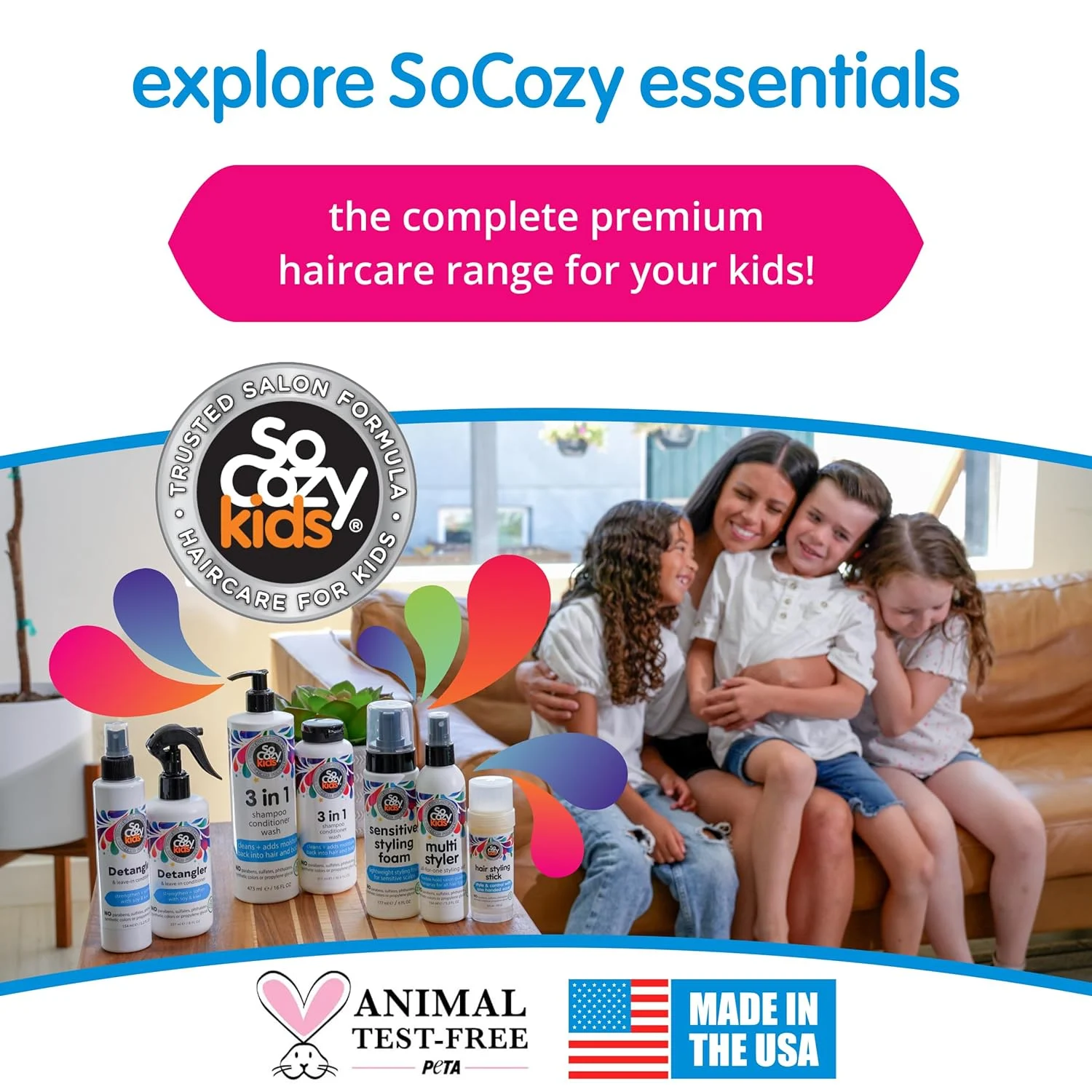 SoCozy Kids Detangler Spray - Softens & Strengthens - Image 6