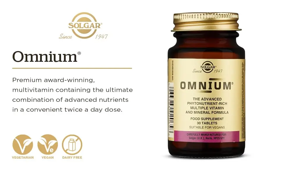 Solgar Omnium Multivitamins - 90 Tablets - Image 3