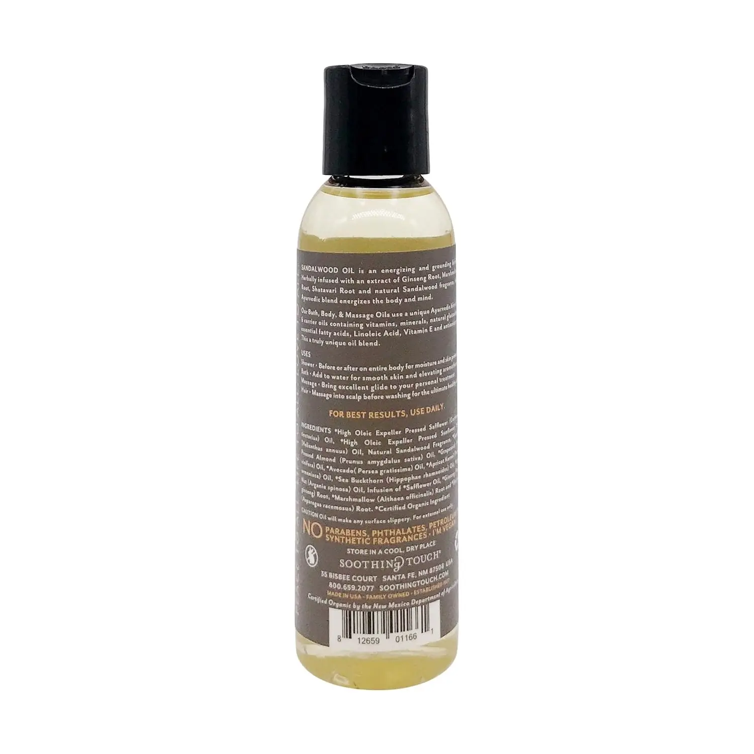 Soothing Touch Sandalwood Body & Massage Oil - Organic - Image 3