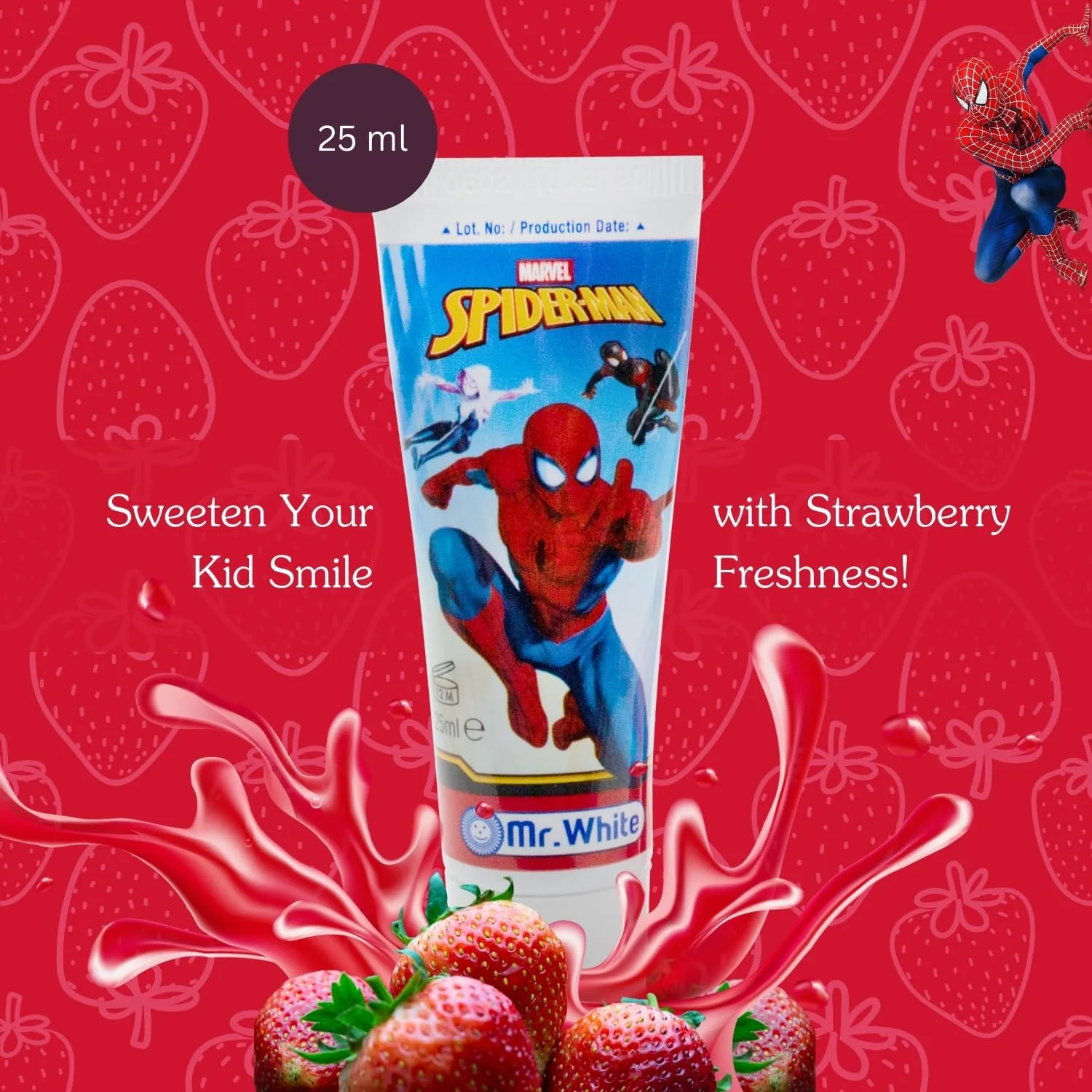 Spiderman Kids Travel Toothbrush & Toothpaste Set - Image 6