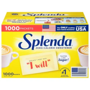 This is a 2.2 lbs bulk pack of Splenda No Calorie Sweetener containing 1000 individual, hygienically packaged packets.