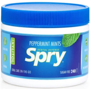 Spry Peppermint Xylitol Mints - Sugar Free Candy