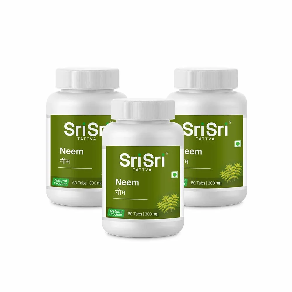 Sri Sri Tattva Neem Tablets - Skin Wellness & Blood Purifier