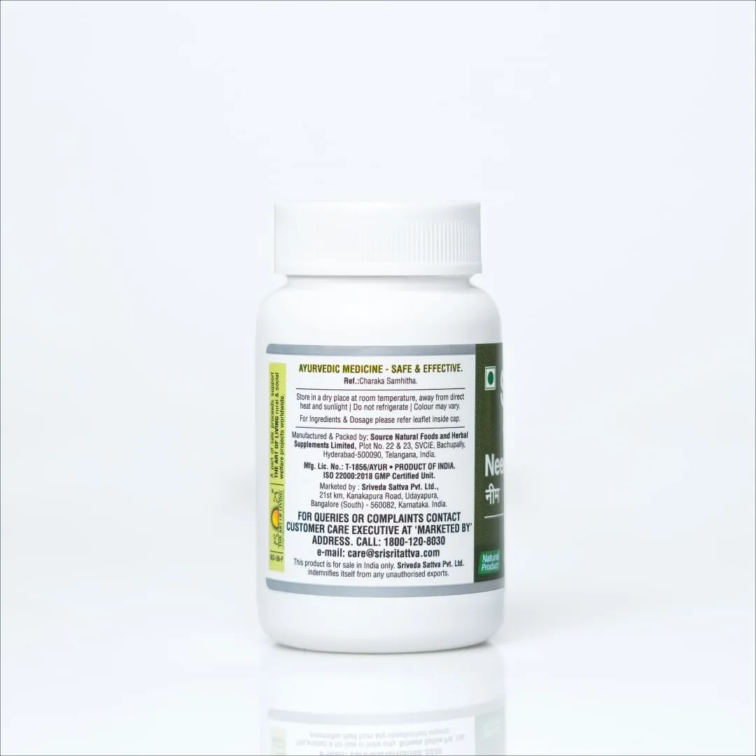 Sri Sri Tattva Neem Tablets - Skin Wellness & Blood Purifier - Image 3
