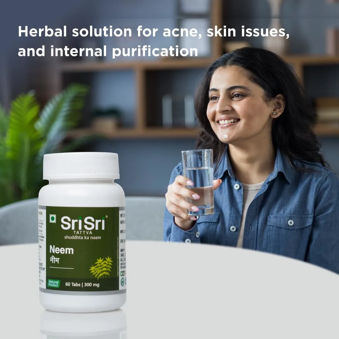 Sri Sri Tattva Neem Tablets - Skin Wellness & Blood Purifier - Image 6