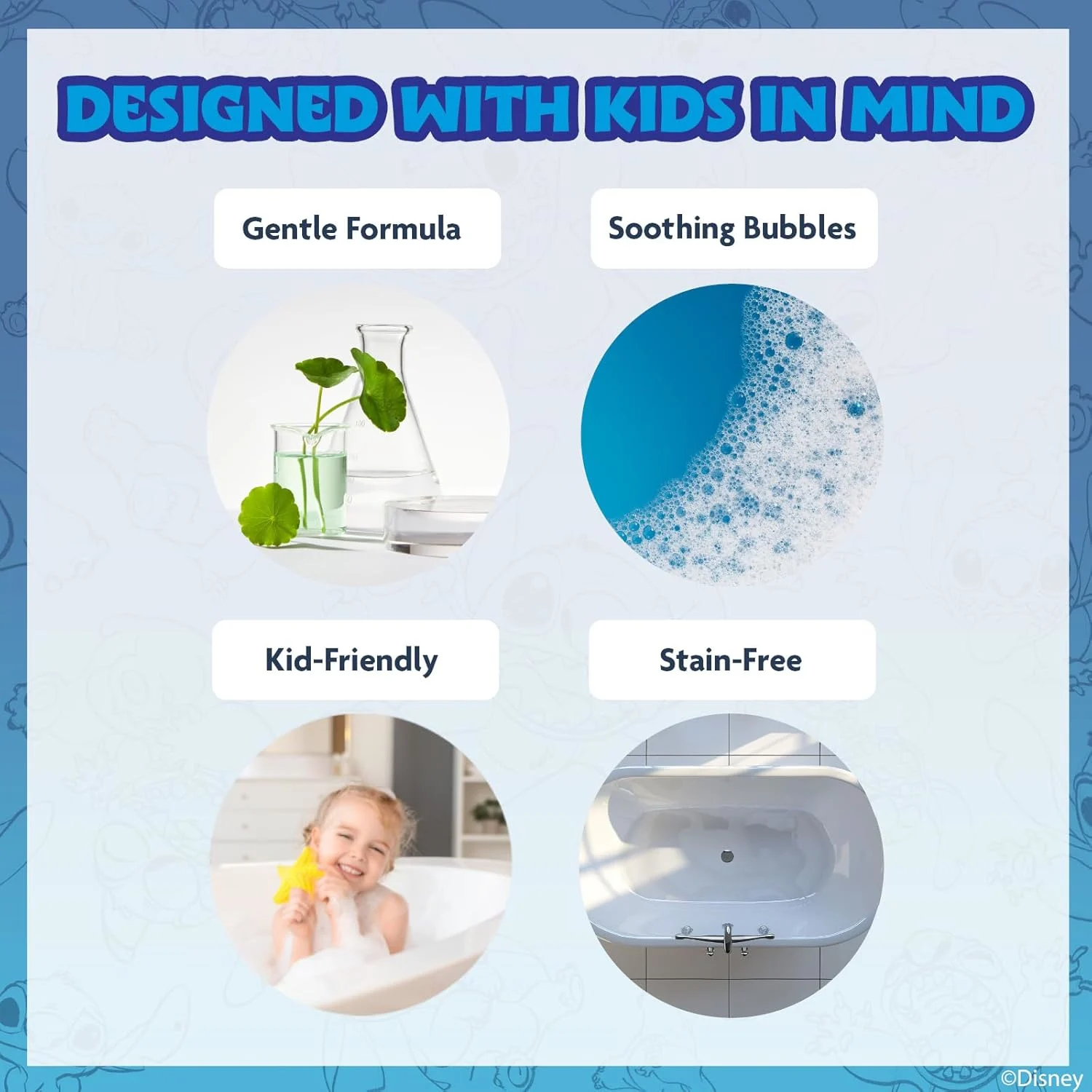 Stitch Bath Bombs Kids, Rainbow Colors, Berry Scent - Image 7