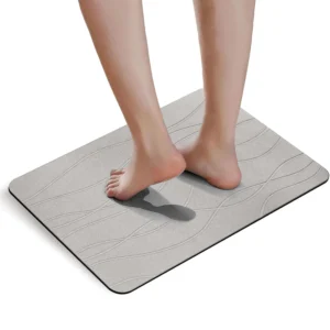 Stone Bath Mat Quick Dry Non-Slip Diatomaceous Earth