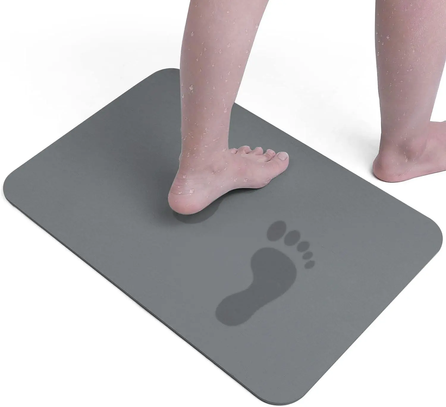 Stone Bath Mat Quick Dry Non-Slip Diatomaceous Earth - Image 5