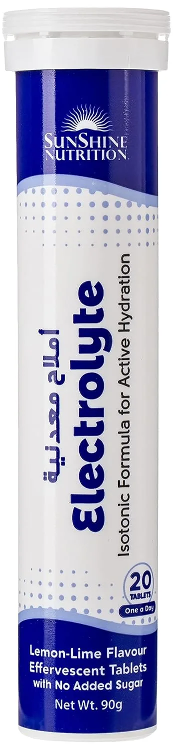 Sunshine Nutrition Electrolyte Effervescent - 20 Tablets - Image 2