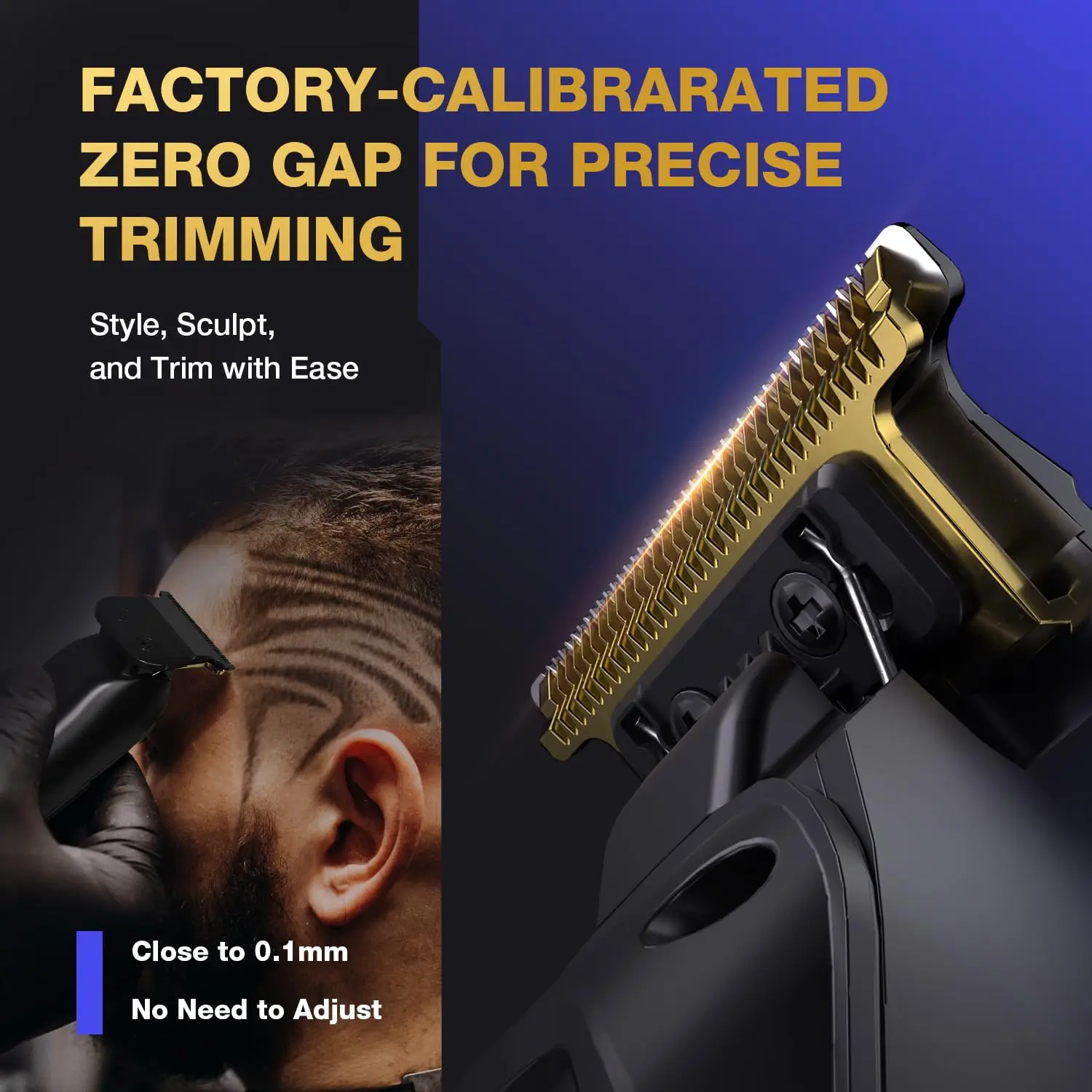 This professional SUPRENT hair clipper kit includes a cordless hair trimmer with a heavy-duty motor, self-sharpening blades, multiple attachment combs, LED display, and zero-gapped design for fades and beard shaping.