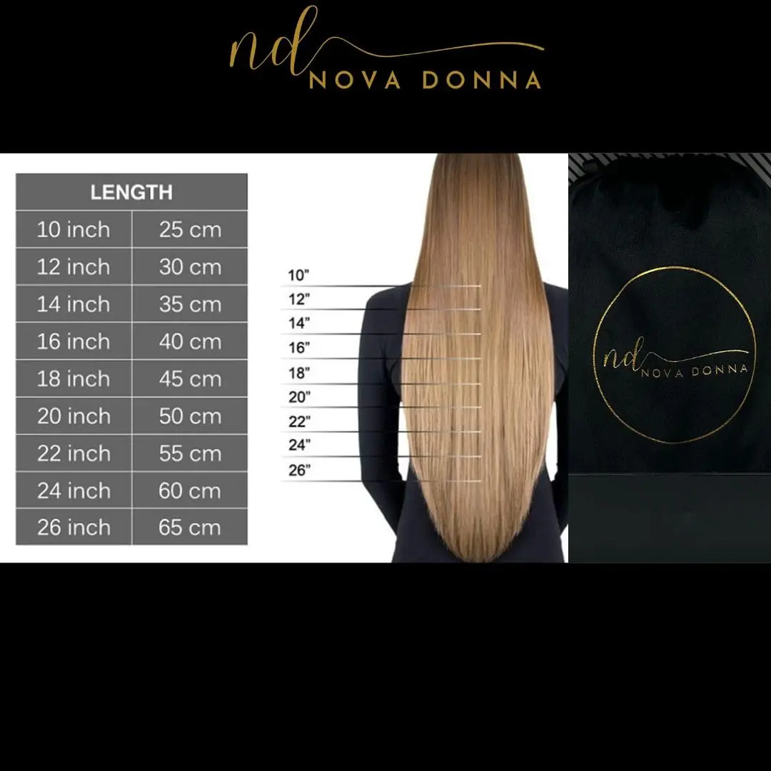 22 inch chocolate light brown tape in hair extensions made from Vietnamese single donor Remy human hair, adding natural length and volume.