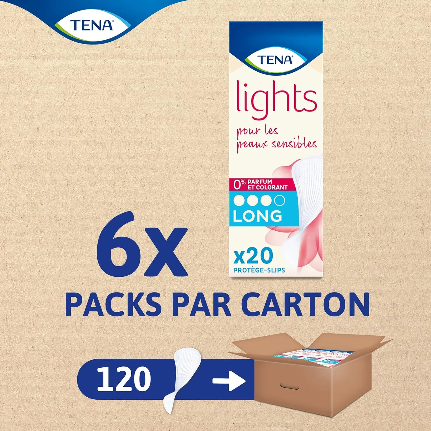TENA Lights Long Liners provide discreet and comfortable protection for women experiencing light bladder weakness, featuring breathable, unscented materials ideal for sensitive skin.