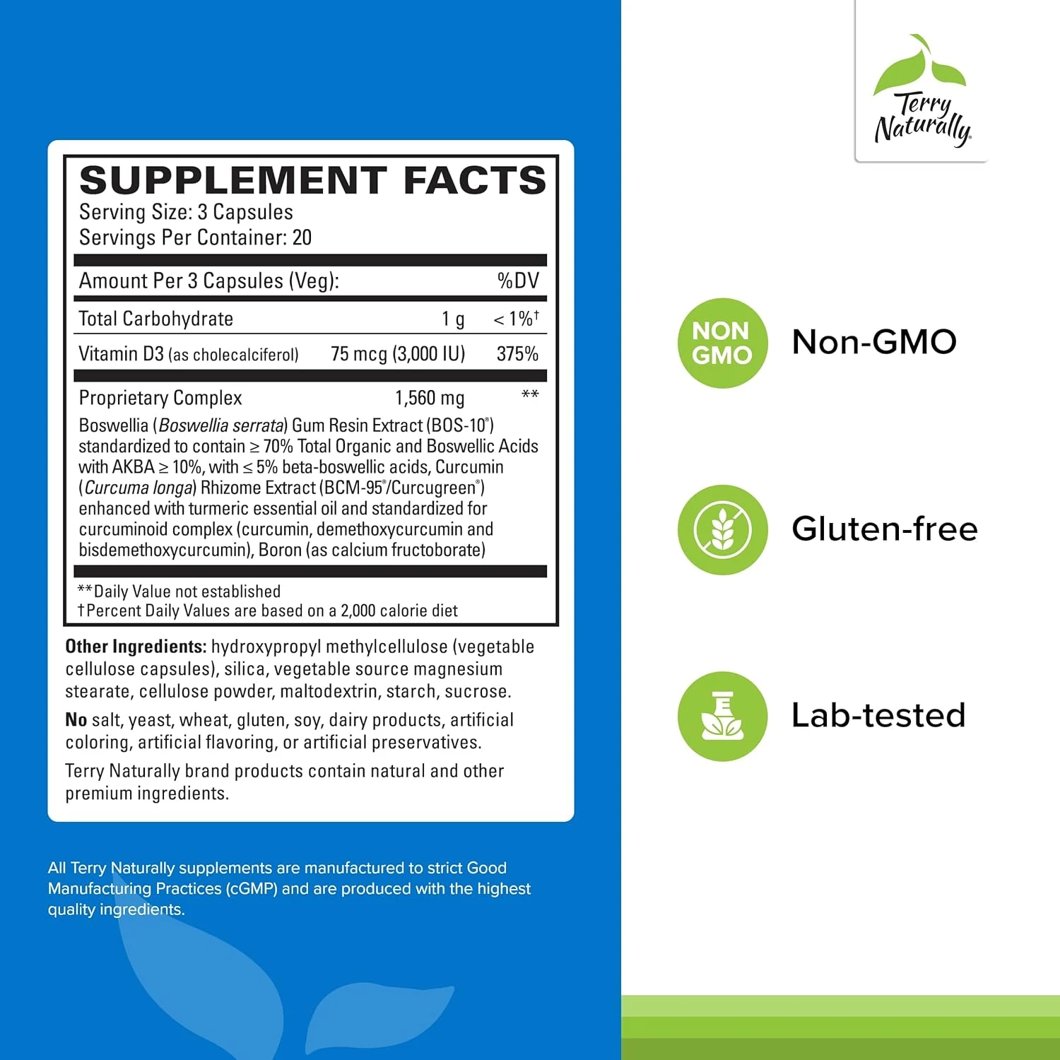 Terry Naturally Healthy Knees & Joints - 60 Caps - Image 2