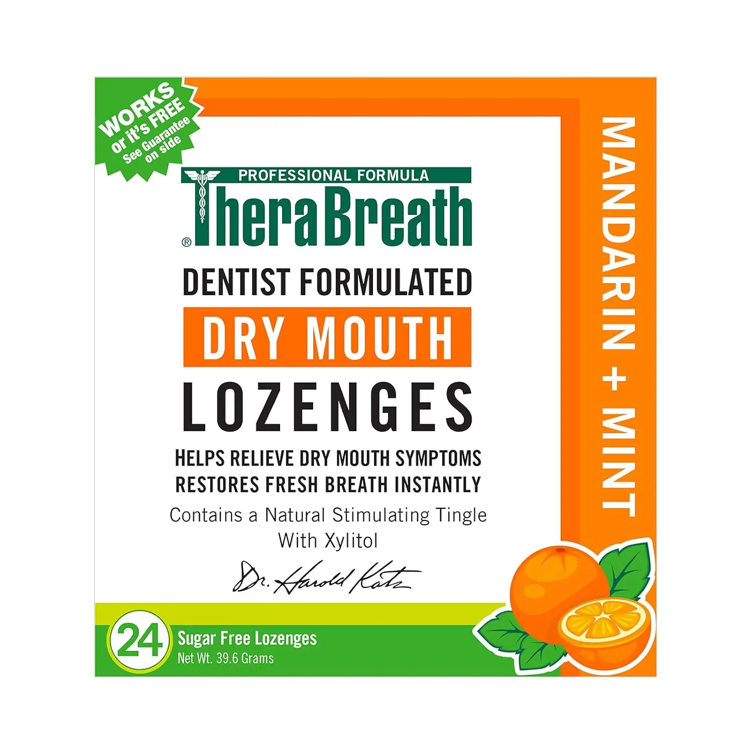 TheraBreath dry mouth lozenges with tart berry flavor and zinc help relieve dry mouth, freshen breath, and support oral health by enhancing saliva production.