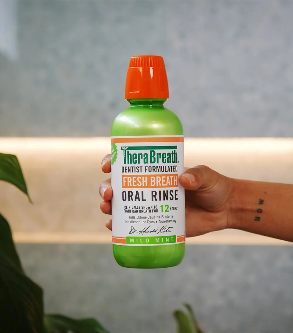 Therabreath Fresh Breath Oral Rinse Mild Mint 473ml - Image 5