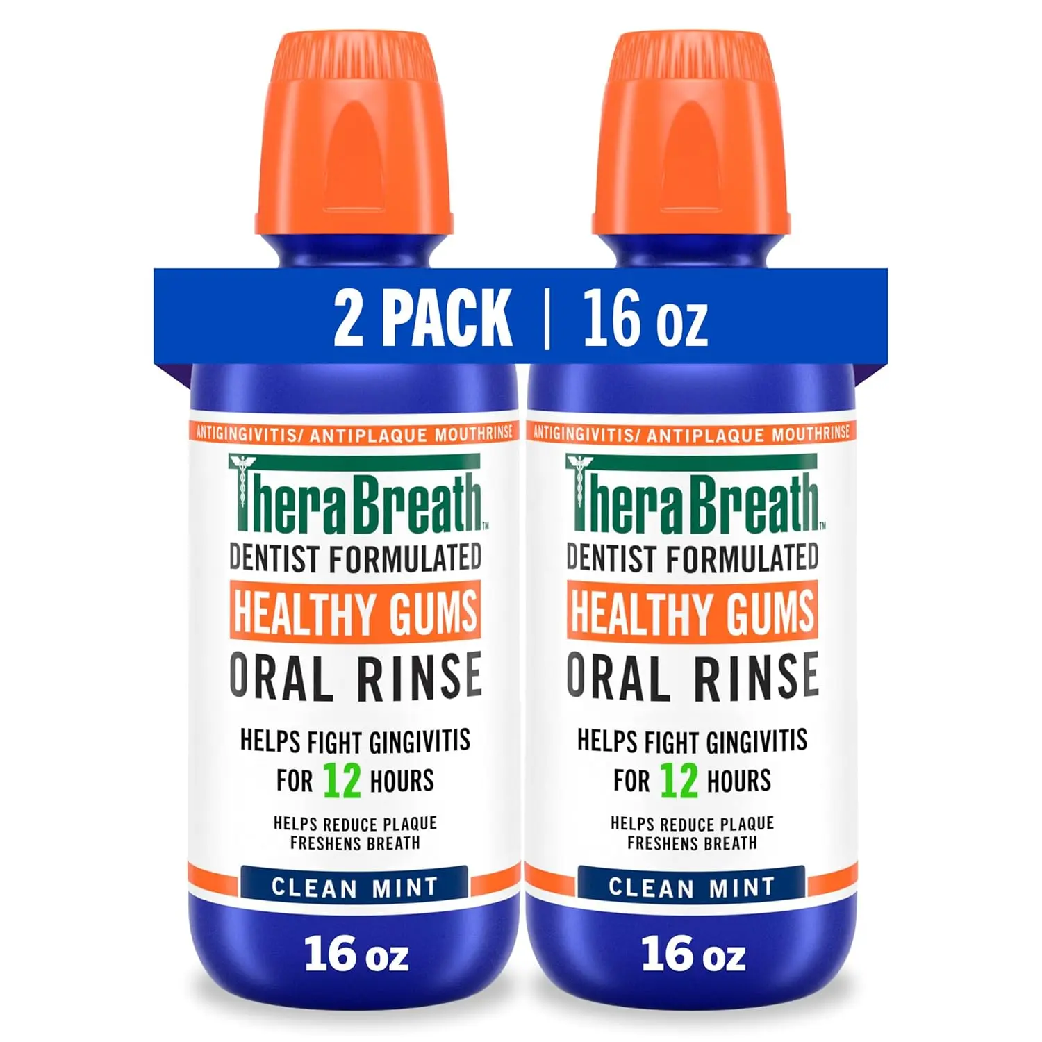 TheraBreath Healthy Gums Mouthwash, Clean Mint