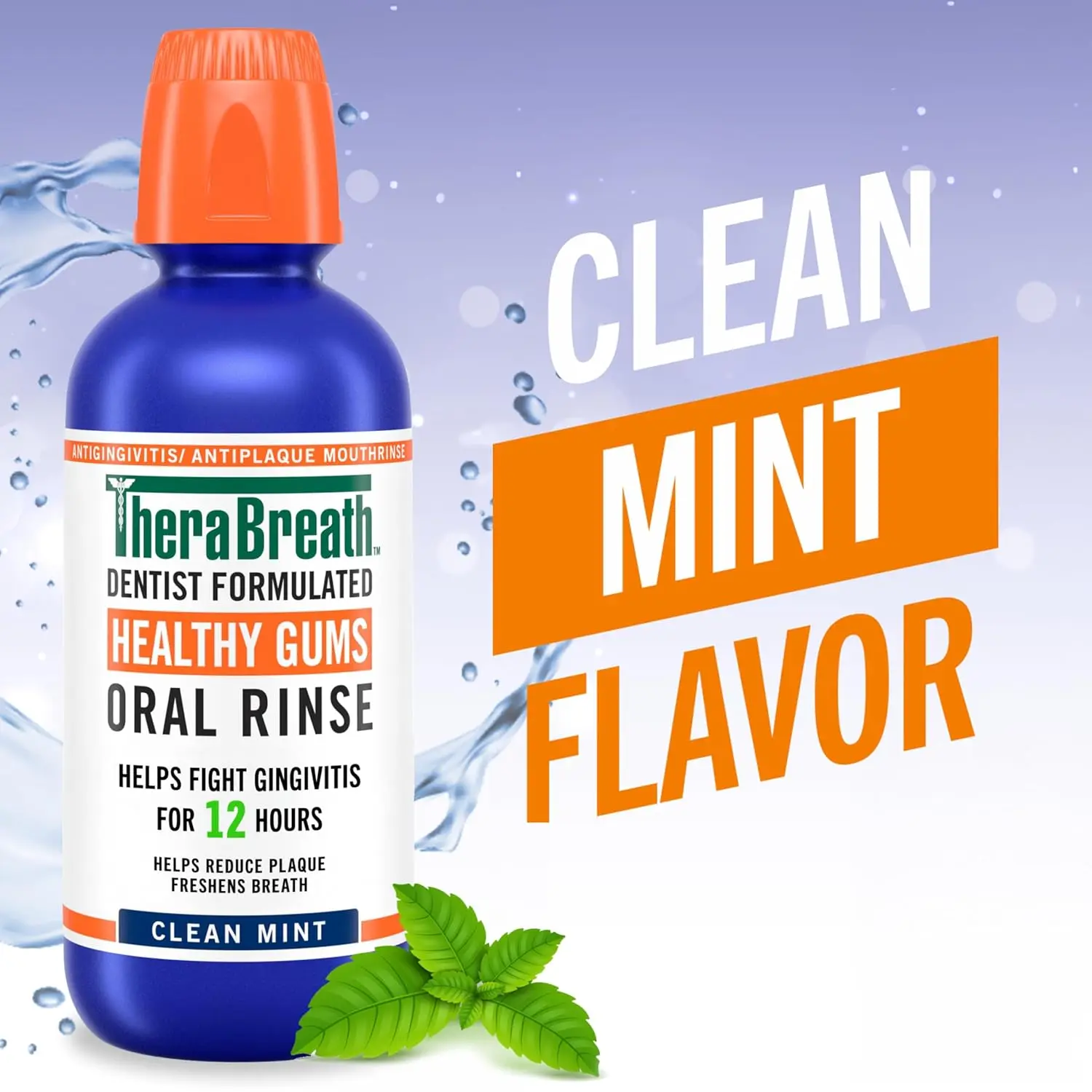 TheraBreath Healthy Gums Mouthwash, Clean Mint - Image 2