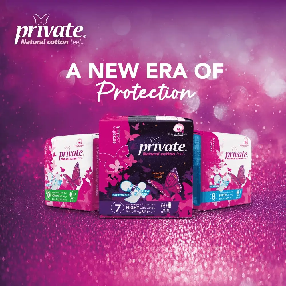 These super absorbent, extra thin sanitary pads for women have a soft top sheet to protect skin from irritation and lock in liquid to prevent leakage.