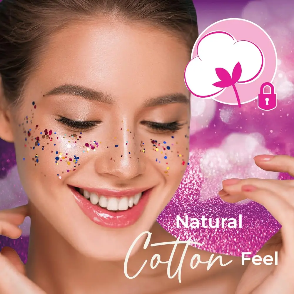 These super absorbent, extra thin sanitary pads for women have a soft top sheet to protect skin from irritation and lock in liquid to prevent leakage.