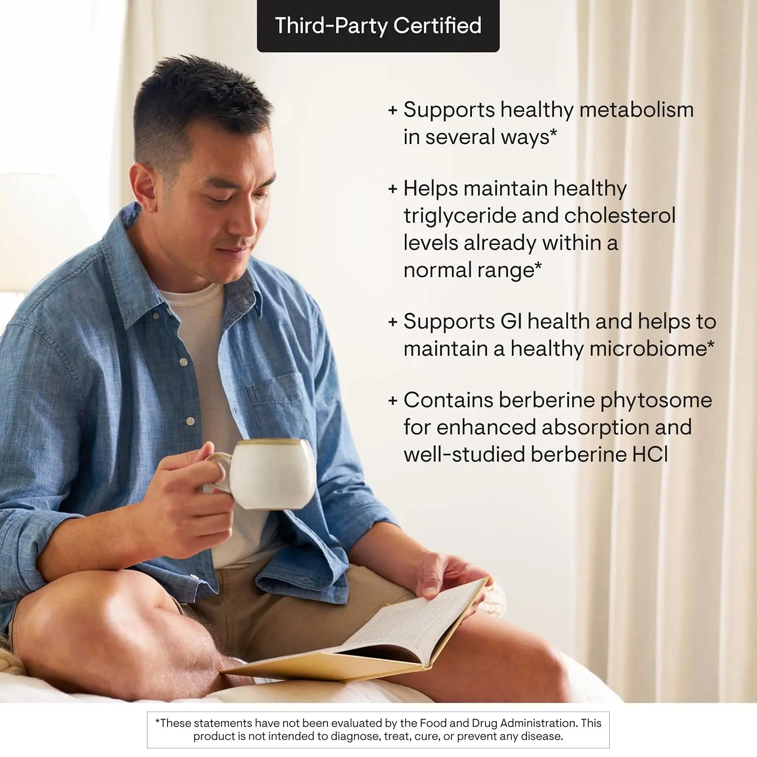 Thorne Berberine supplement capsules for heart health, immune system support, and healthy GI balance.