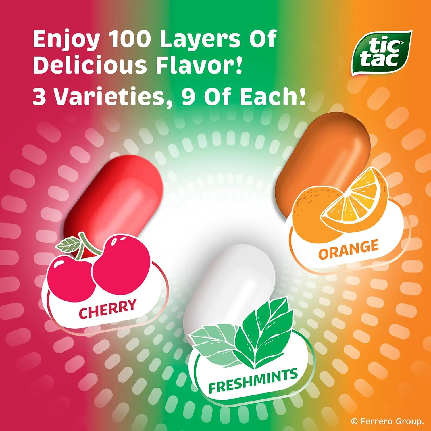 Tic Tac Mega Box Variety Mints: Freshmint, Orange, Fruit - Image 2