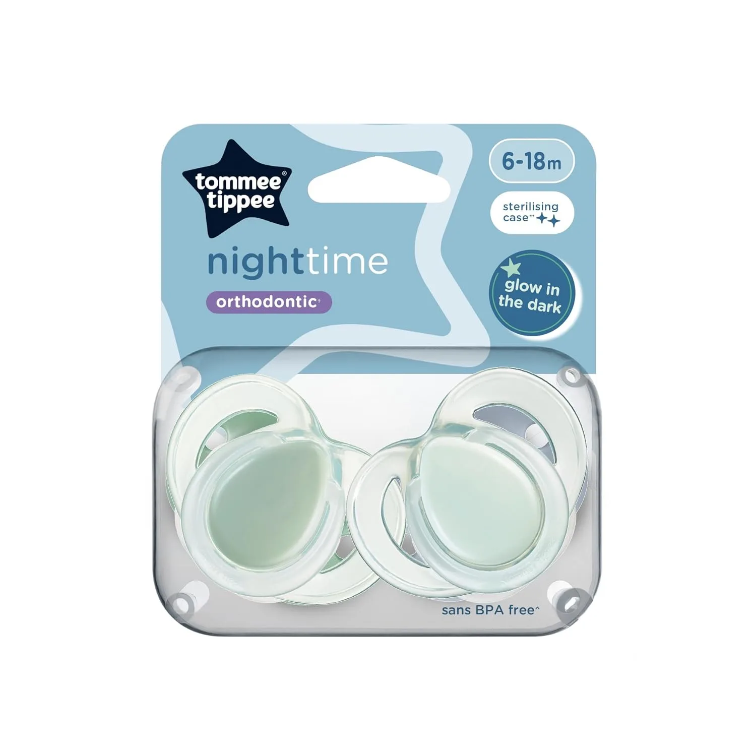 Tommee Tippee Night Time Glow Soothers 6-18m - Image 3