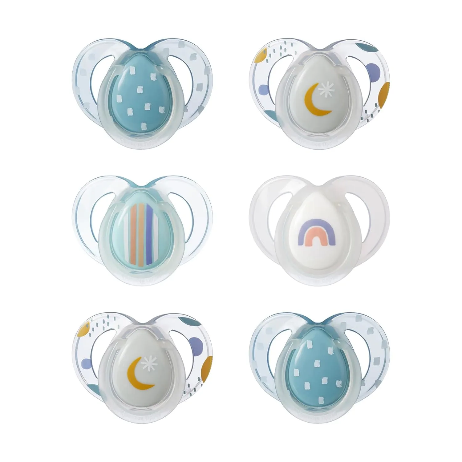 Tommee Tippee Night Time Soothers 6-18m, 6 Pack