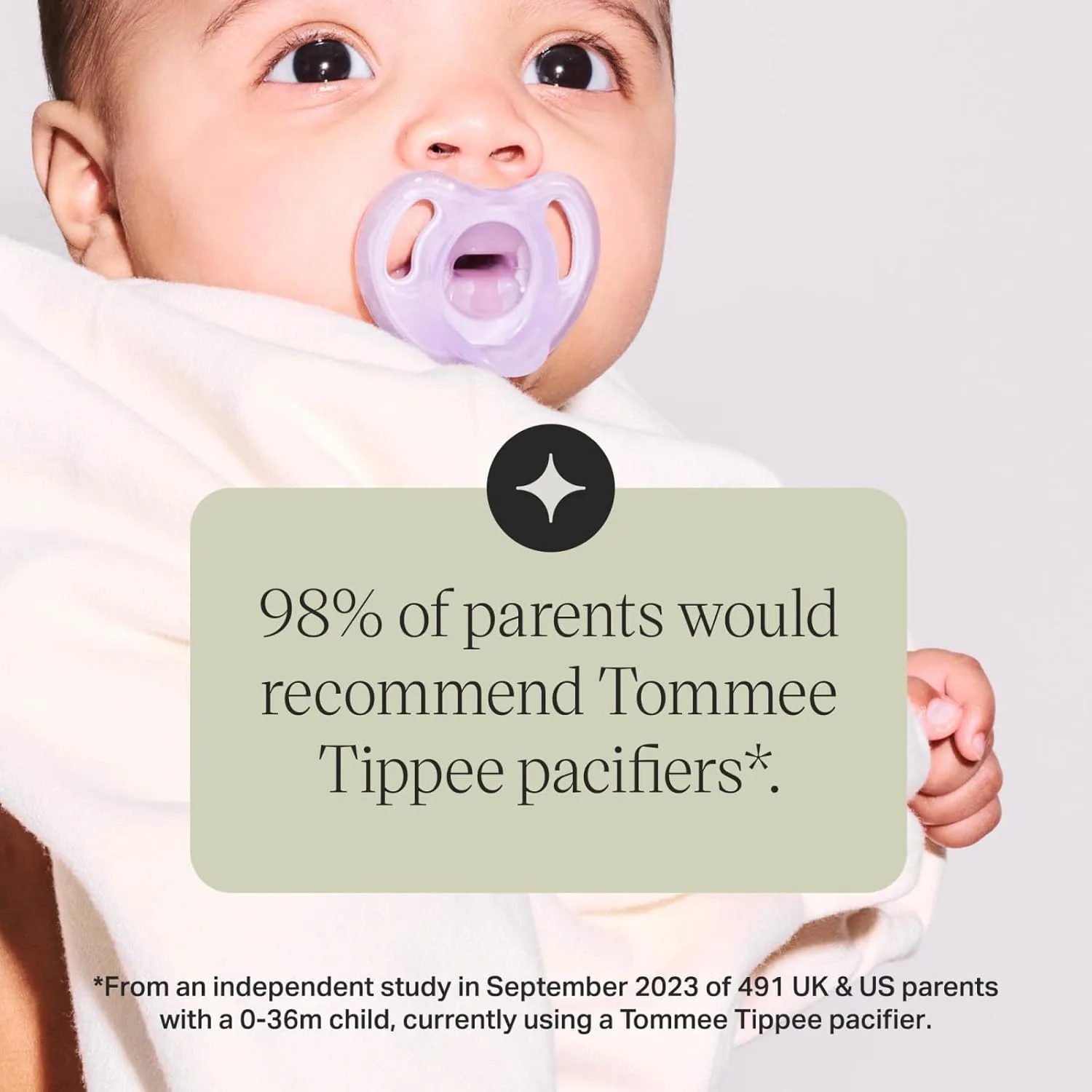 Tommee Tippee Ultra-Light Silicone Soother 0-6m 4-Pack - Image 6