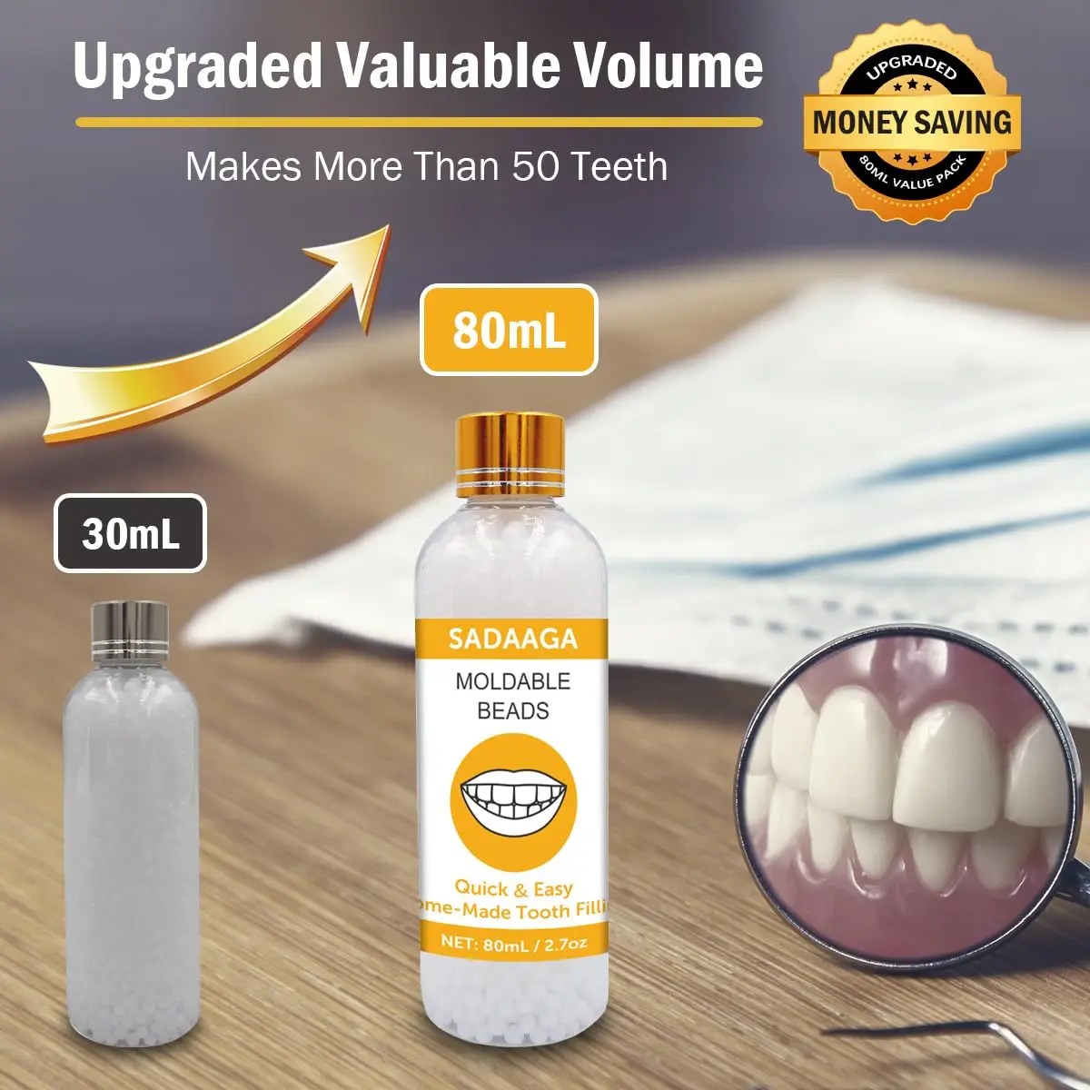 Tooth Repair Kit, Fake Teeth, Temporary Filling - Image 3