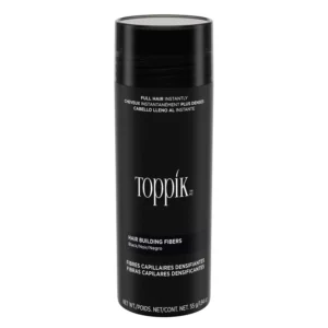 Toppik hair building fibers instantly create thicker, fuller-looking hair by clinging to existing strands and concealing thinning areas with natural keratin protein.