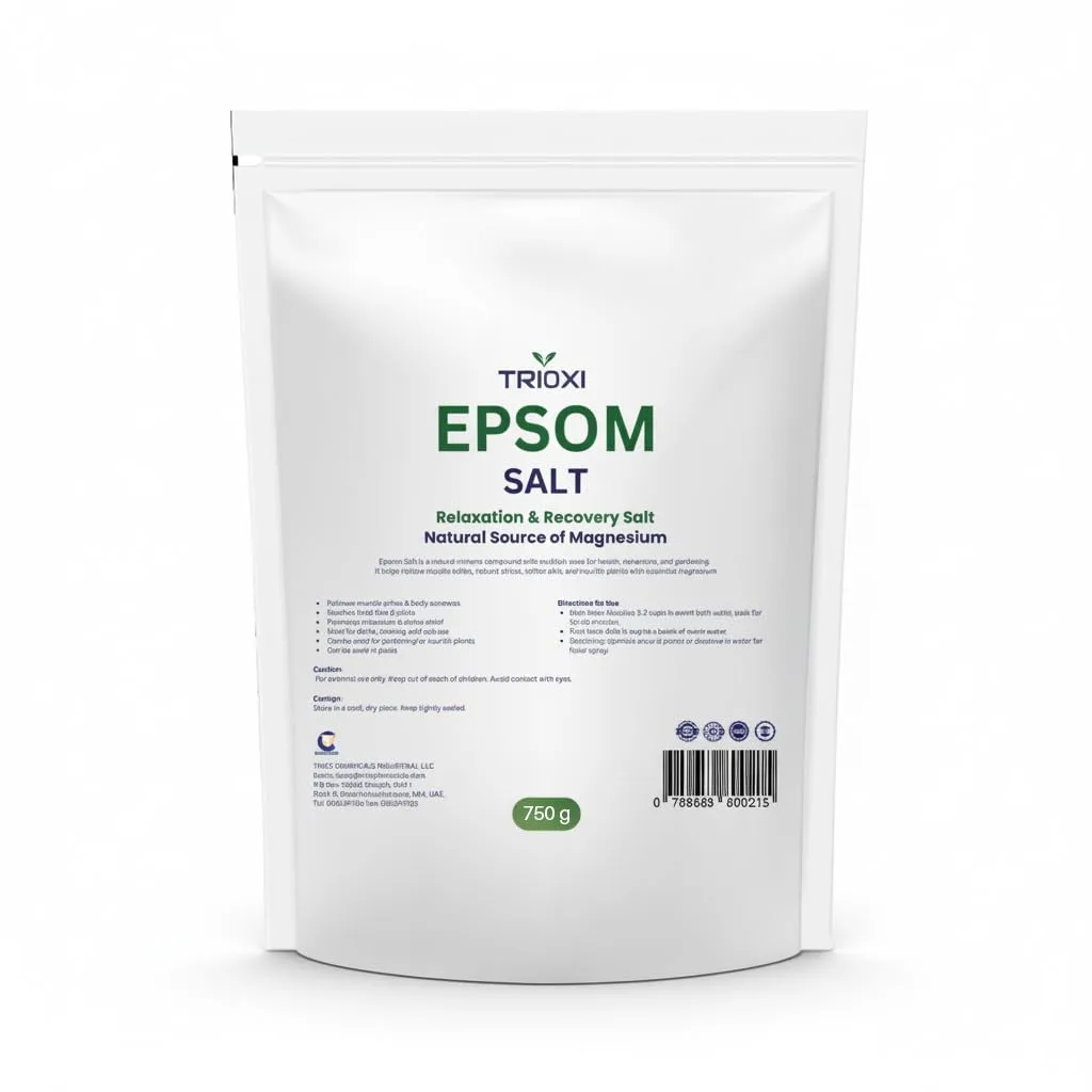 Trioxi Epsom Salt - Bath Soak & Foot Soak - 750g