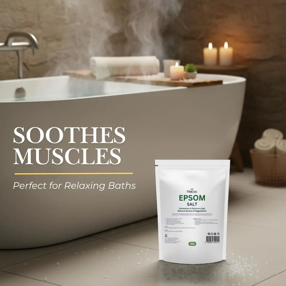 Trioxi Epsom Salt - Bath Soak & Foot Soak - 750g - Image 4