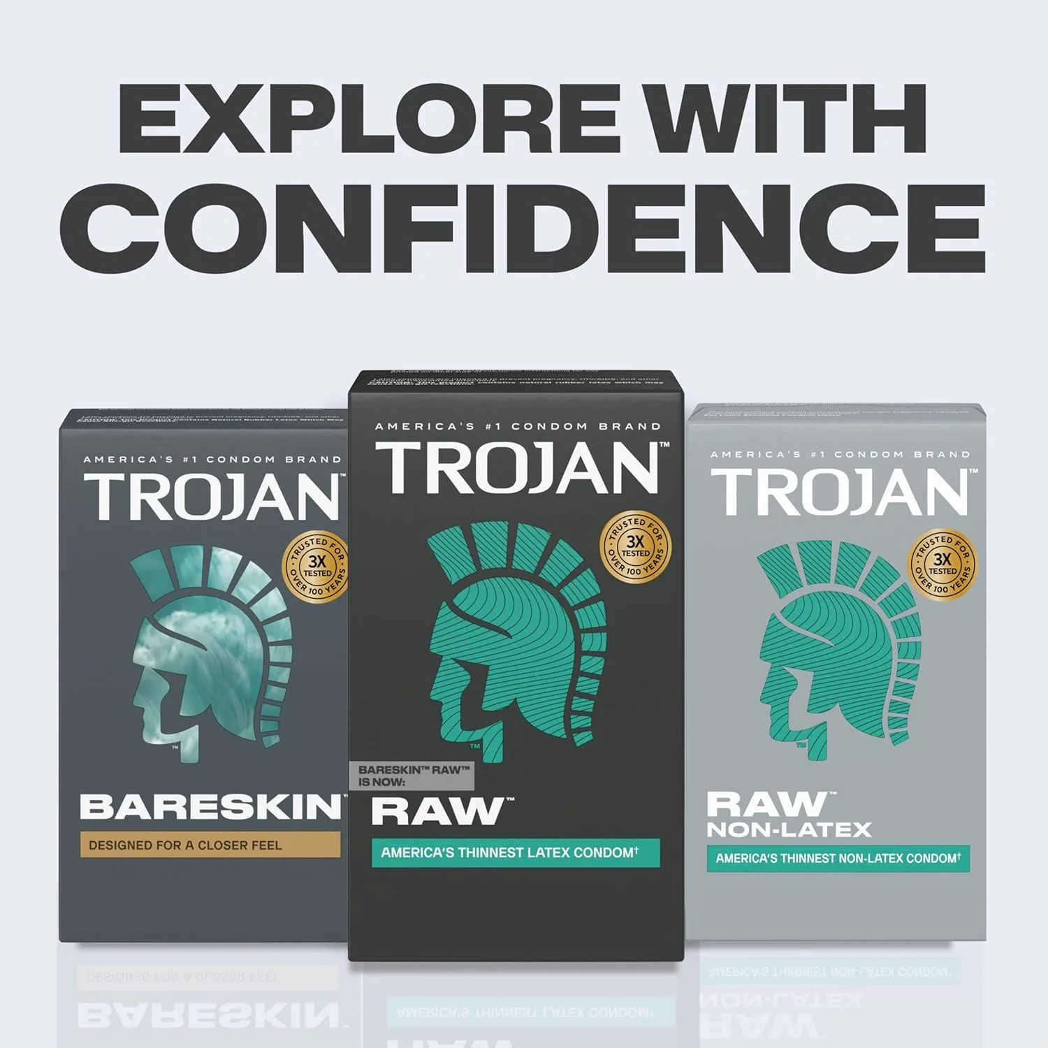 Trojan Bareskin Raw Condoms, Thin Lubricated, 24 Count - Image 7
