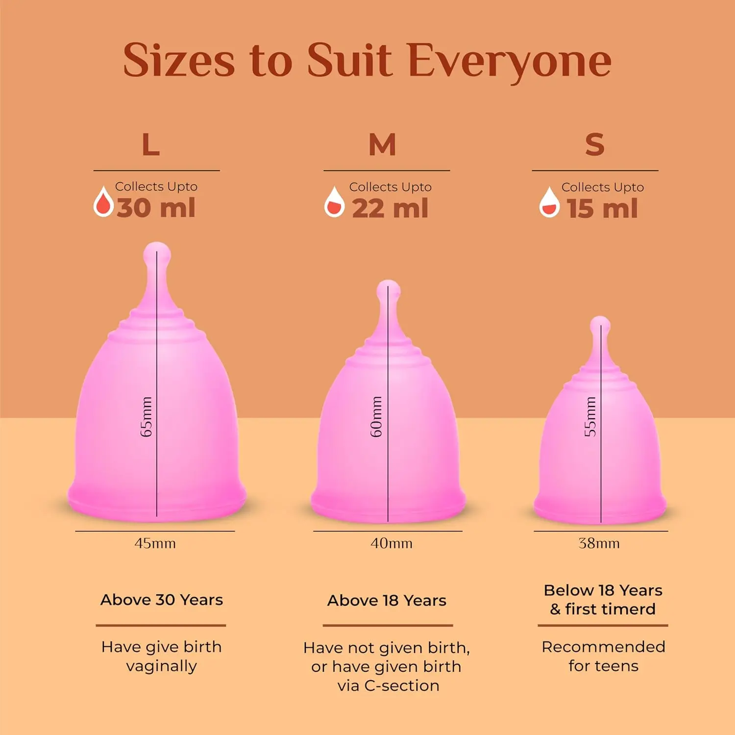 Truecup medium reusable menstrual cup and sterilizer for safe, leakproof, and odor-free periods, made with FDA-approved medical-grade silicone and gentle menstrual cup wash for pH balance.