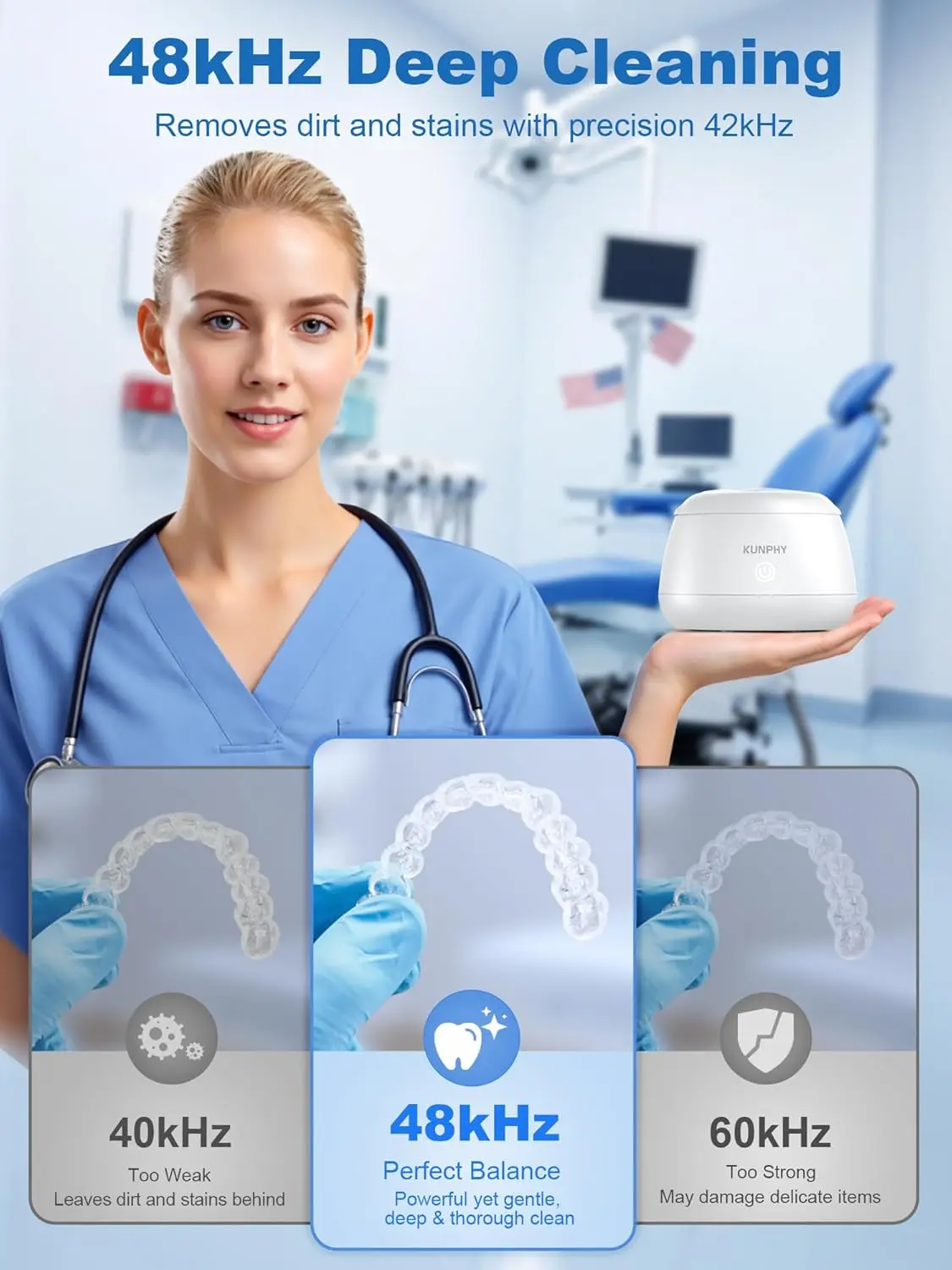 Ultrasonic Retainer Cleaner Pod with Tablets - Image 2