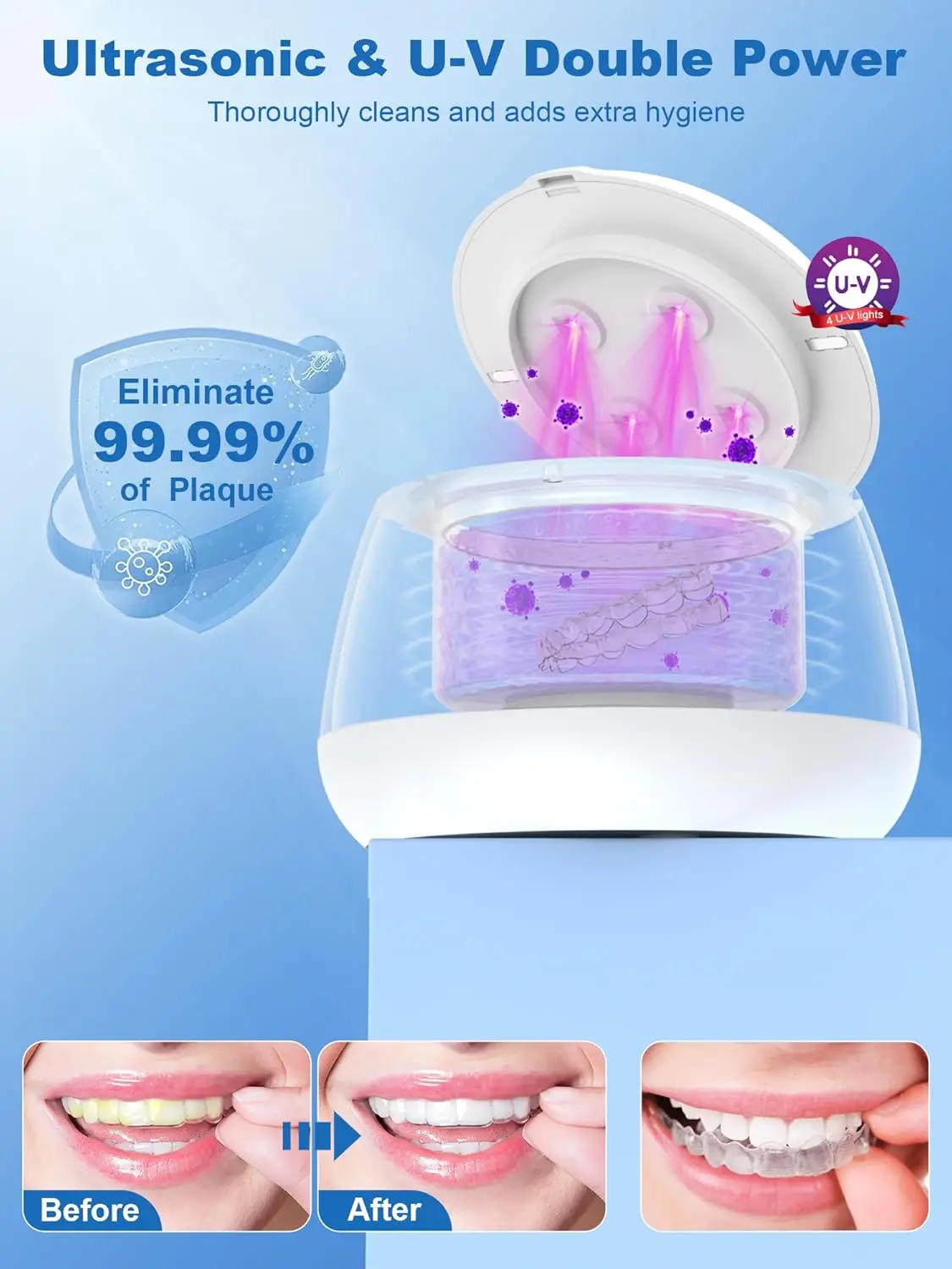 Ultrasonic Retainer Cleaner Pod with Tablets - Image 3