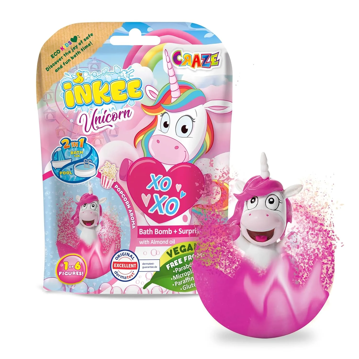 Unicorn Bath Bomb Kids - Vegan & Dermatologist Approved