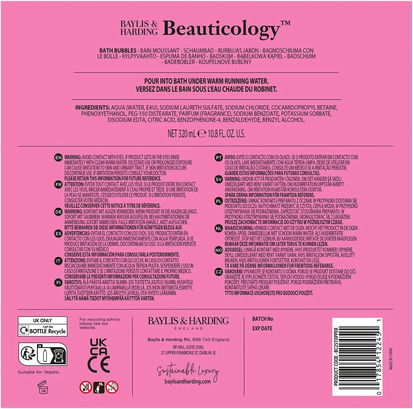 Unicorn Candy Bubble Bath Gift - Vegan & Cruelty-Free - Image 5