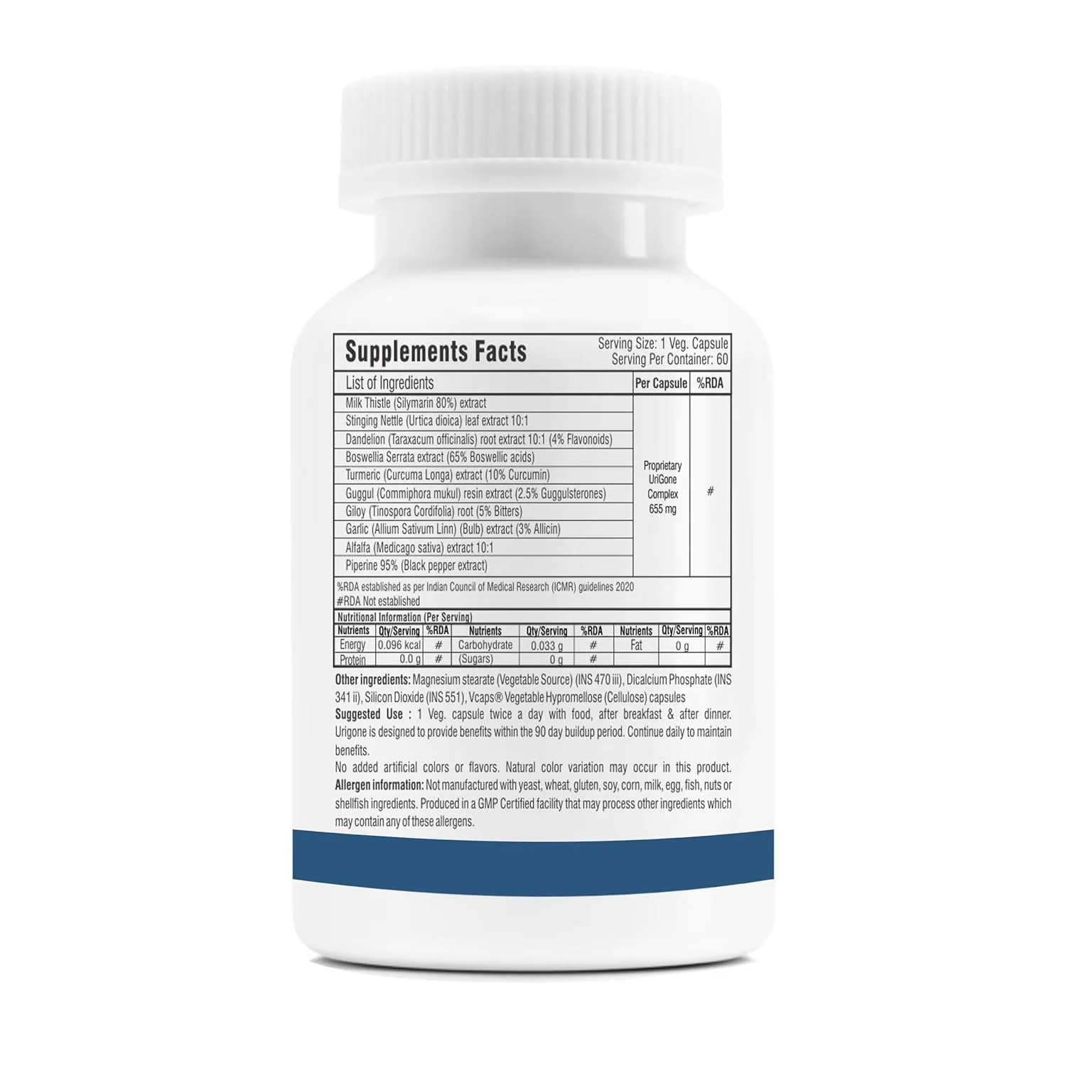 URIGONE Uric Acid Support - Natural Gout Formula - Image 2