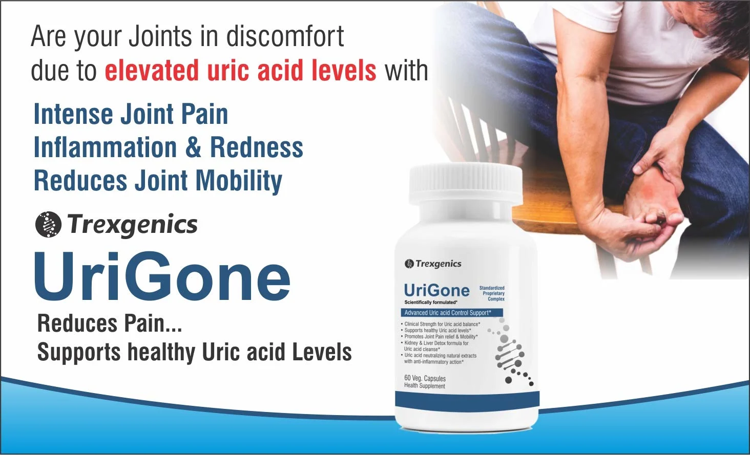 URIGONE Uric Acid Support - Natural Gout Formula - Image 4