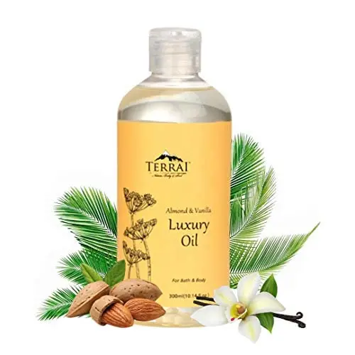 TERRAI Vanilla Almond Massage Oil - 300ml - Image 3