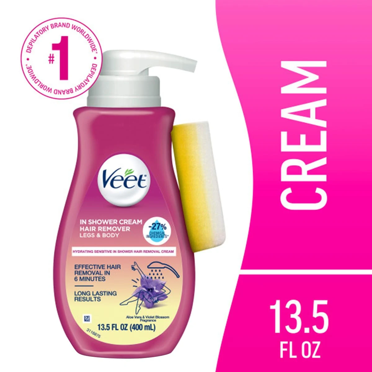 Veet Hair Removal Cream Botanic Inspirations - 2 Pack - Image 2