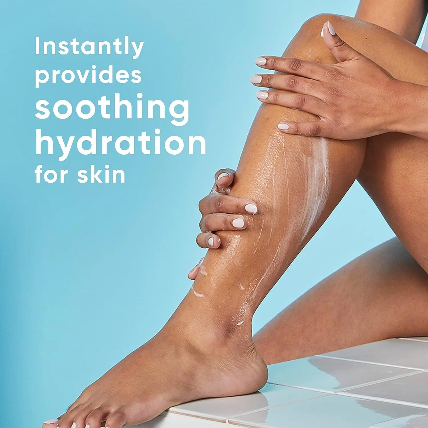 Gillette Venus post-shave oil infused moisturizer soothes skin and provides lasting hydration after shaving, leaving a radiant glow.