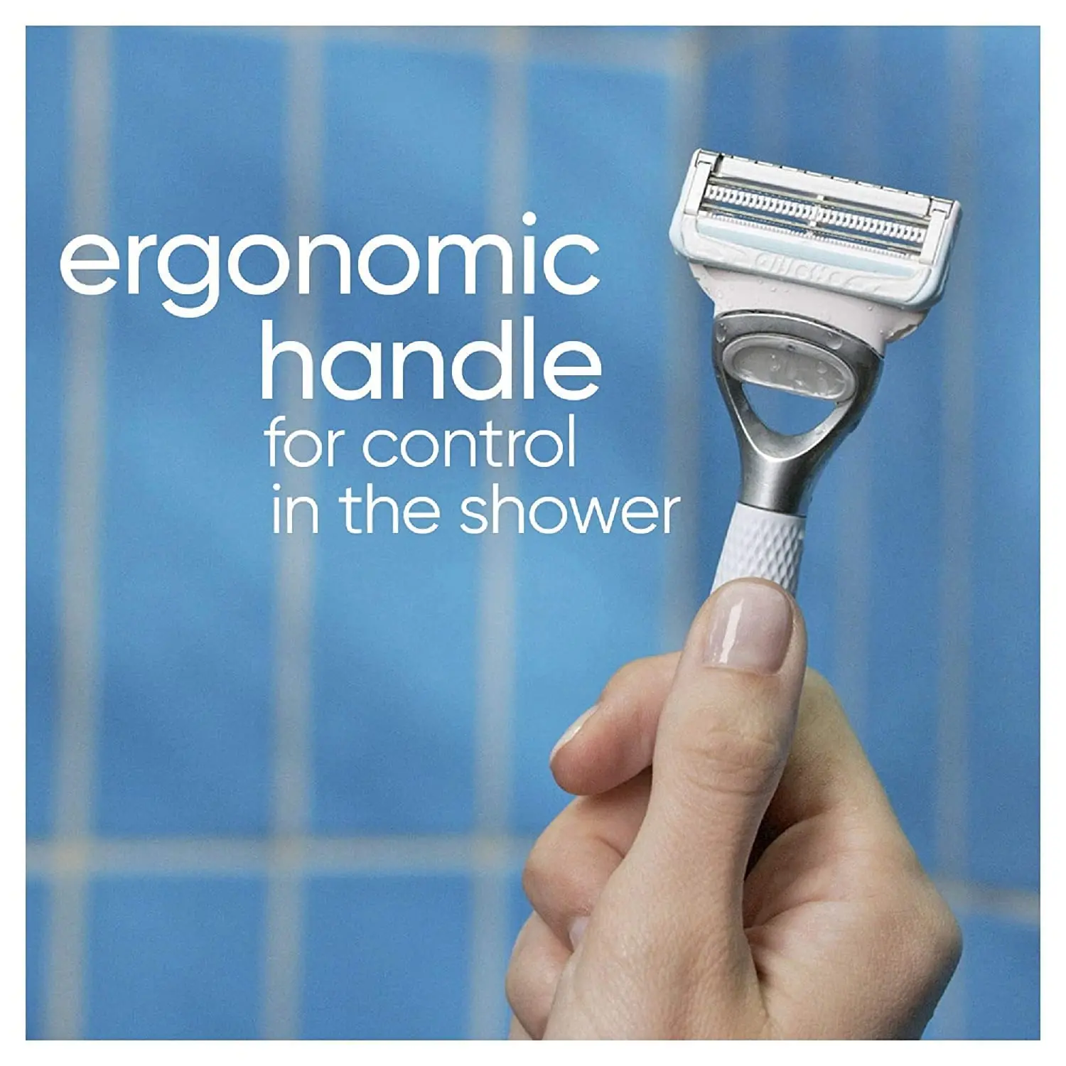 Gillette Venus pubic hair shaving kit for women includes a razor handle, blade refills, cleanser, shave gel, and soothing serum for a comfortable, irritation-free shave.