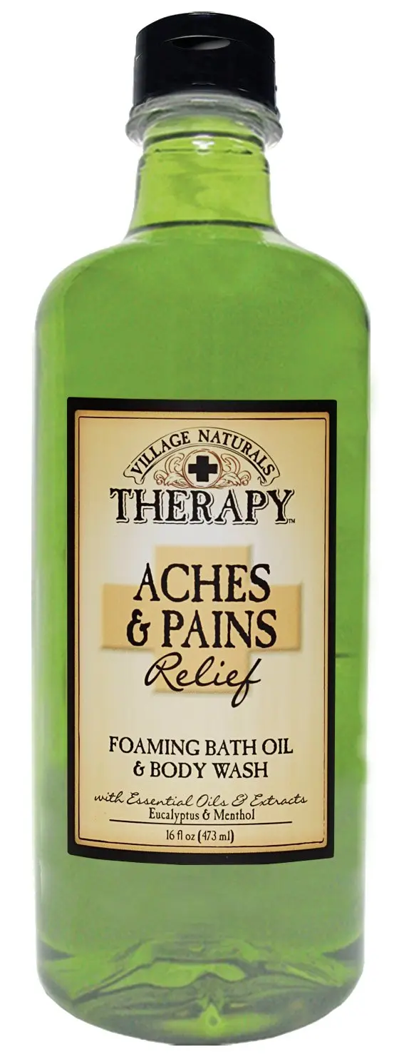 Village Naturals Aches & Pains Foaming Bath Oil