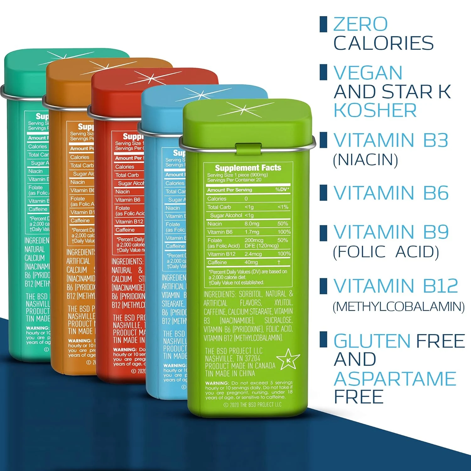 Viter Energy Mints - Caffeine & B Vitamins - Sugar Free - Image 4