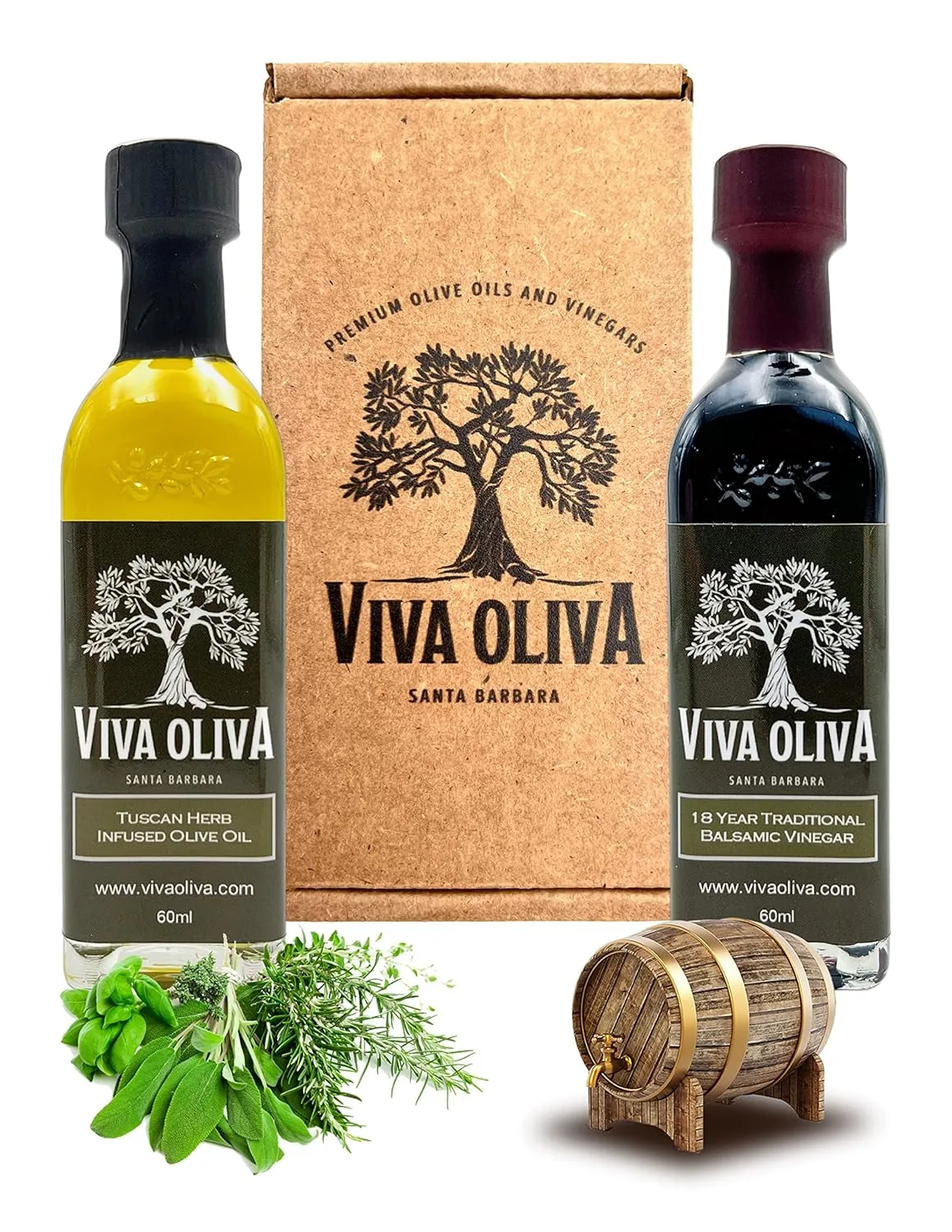 Viva Oliva Gift Set - Tuscan Herb & Balsamic
