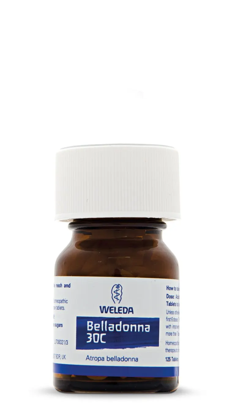Weleda Belladonna 30C - 125 Homeopathic Tablets